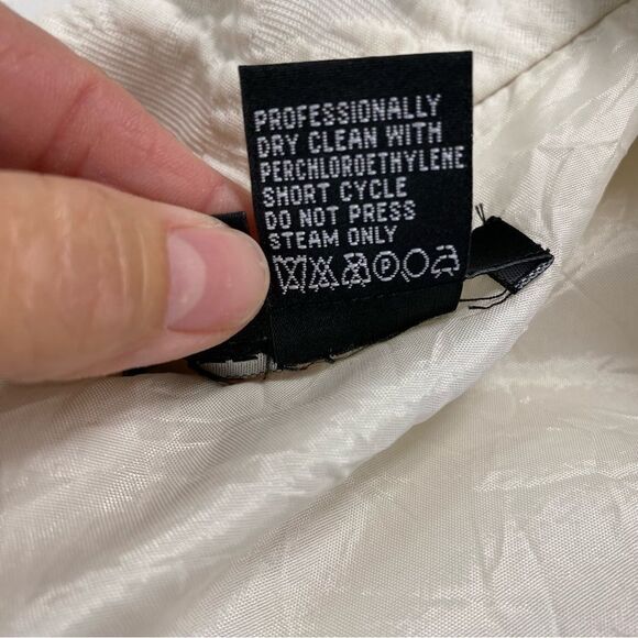 ETCETERA White Pleated Collared Dress Size 6 - Picture 5 of 8